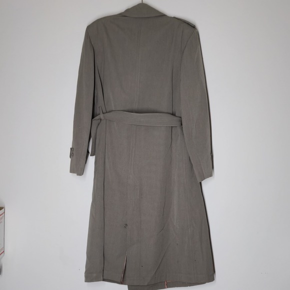 Vintage 50's REGULATION ARMY OVERCOAT WOOL Genuine US Military Taupe Size 40R - Picture 8 of 12